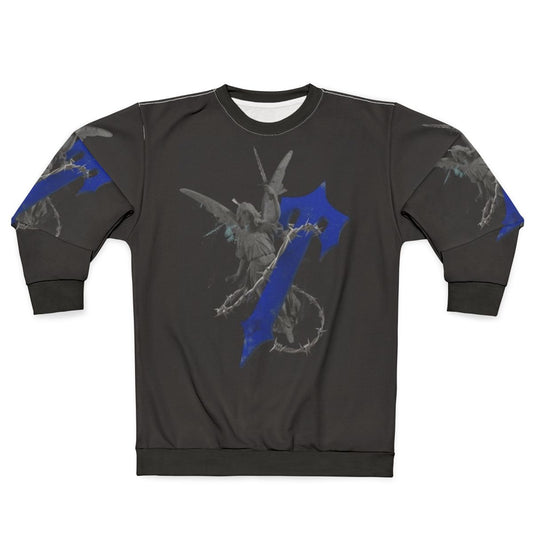 Trapstar Angel Sweatshirt with Vibrant Paisley and Trapstar Art