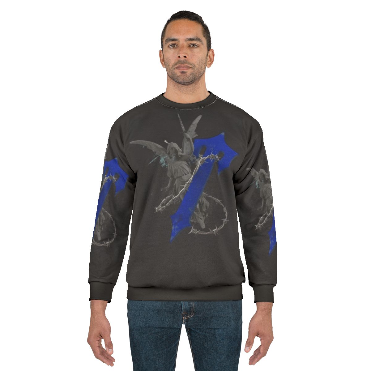 Trapstar Angel Sweatshirt with Vibrant Paisley and Trapstar Art