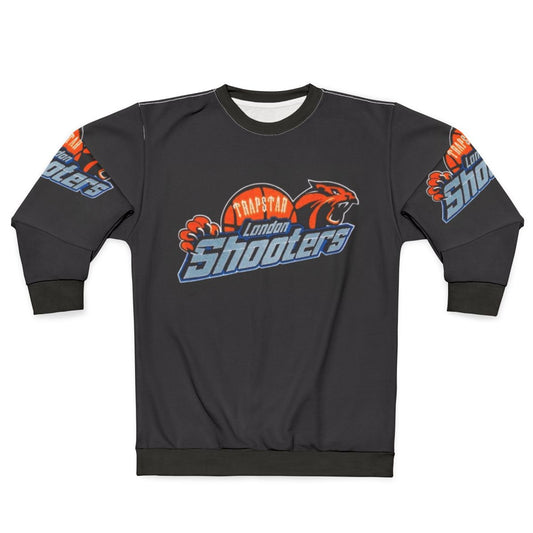 Trapstar Shooters Sweatshirt with Orange Basketball and Tiger Graphics