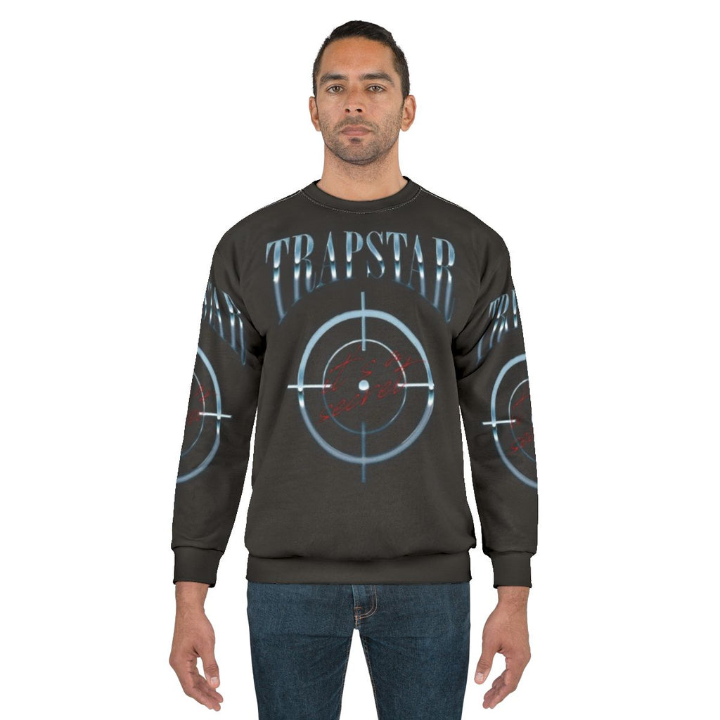 Trapstar Watch Your Back Sweatshirt with Vibrant Album Art Design