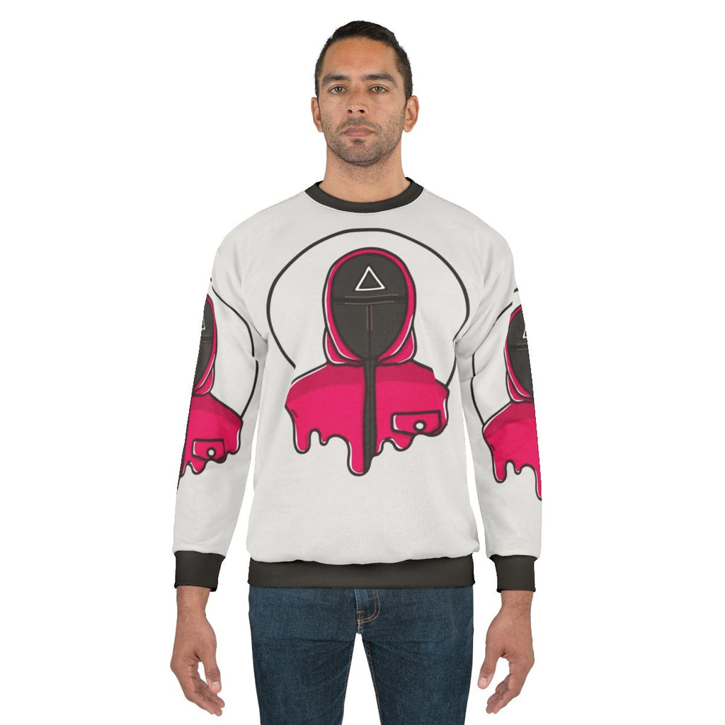Triangle Squid Game Guard Sweatshirt with Official Squid Game Merchandise Logo
