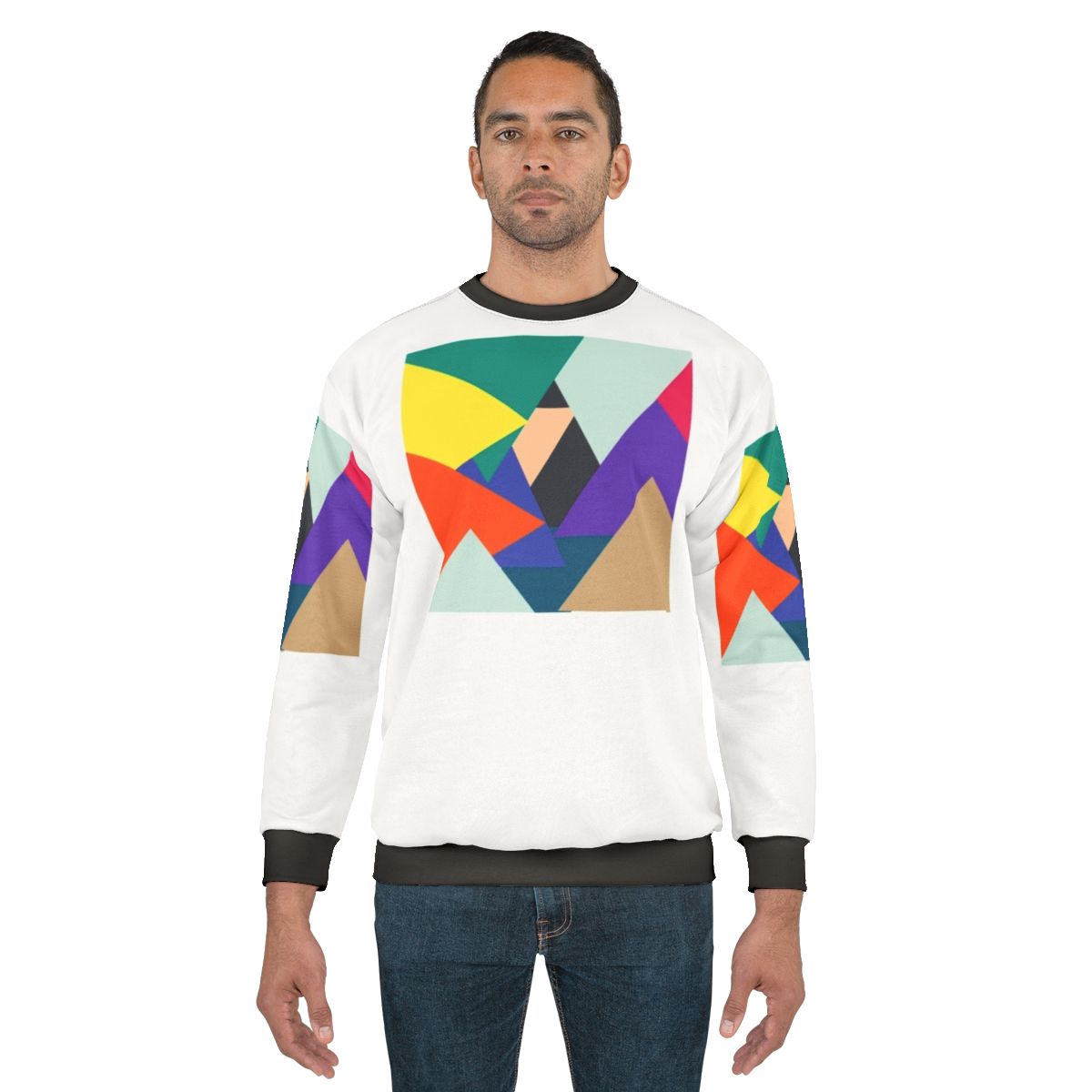 Geometric Triangular Sweatshirt