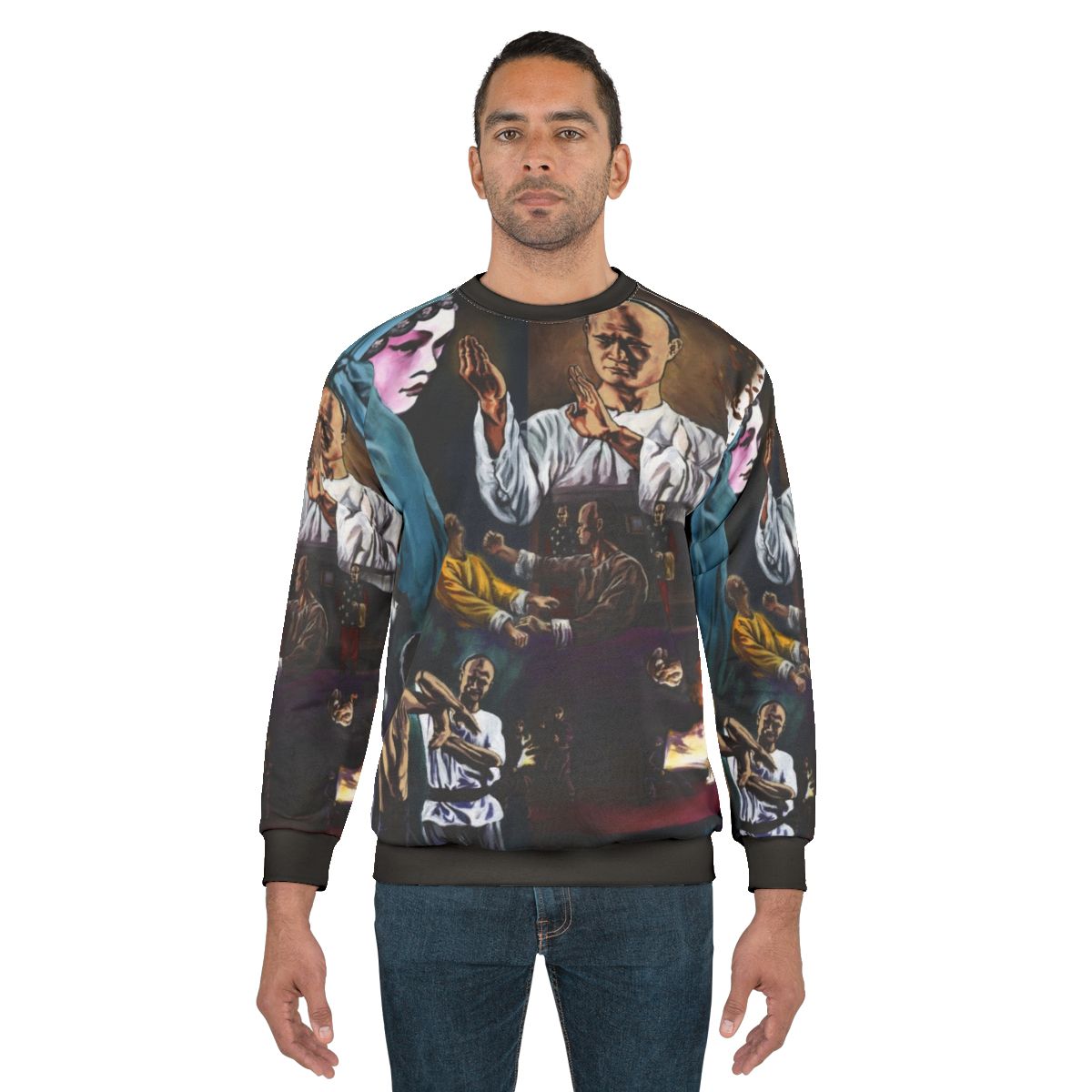 Kung Fu Sweatshirt Honoring Martial Arts Legend Lam Ching Ying