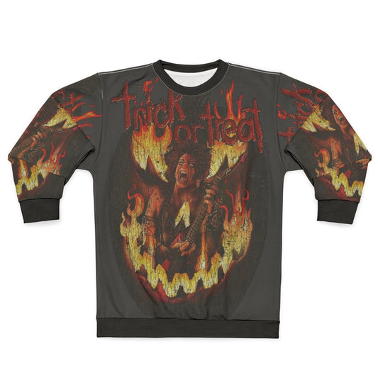 Retro 1980s Trick or Treat Heavy Metal Sweatshirt