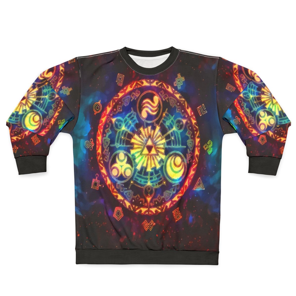 Triforce Space Sweatshirt featuring Legend of Zelda gaming graphics