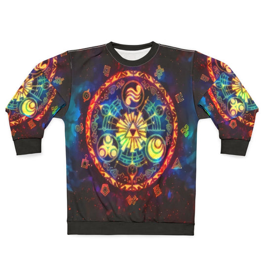 Triforce Space Sweatshirt featuring Legend of Zelda gaming graphics