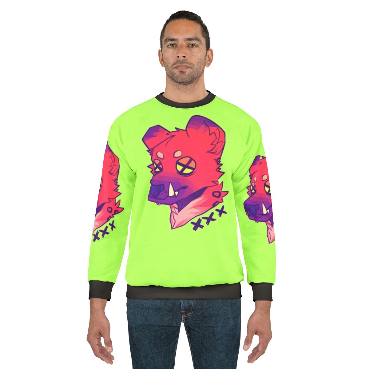 Hyena print sweatshirt