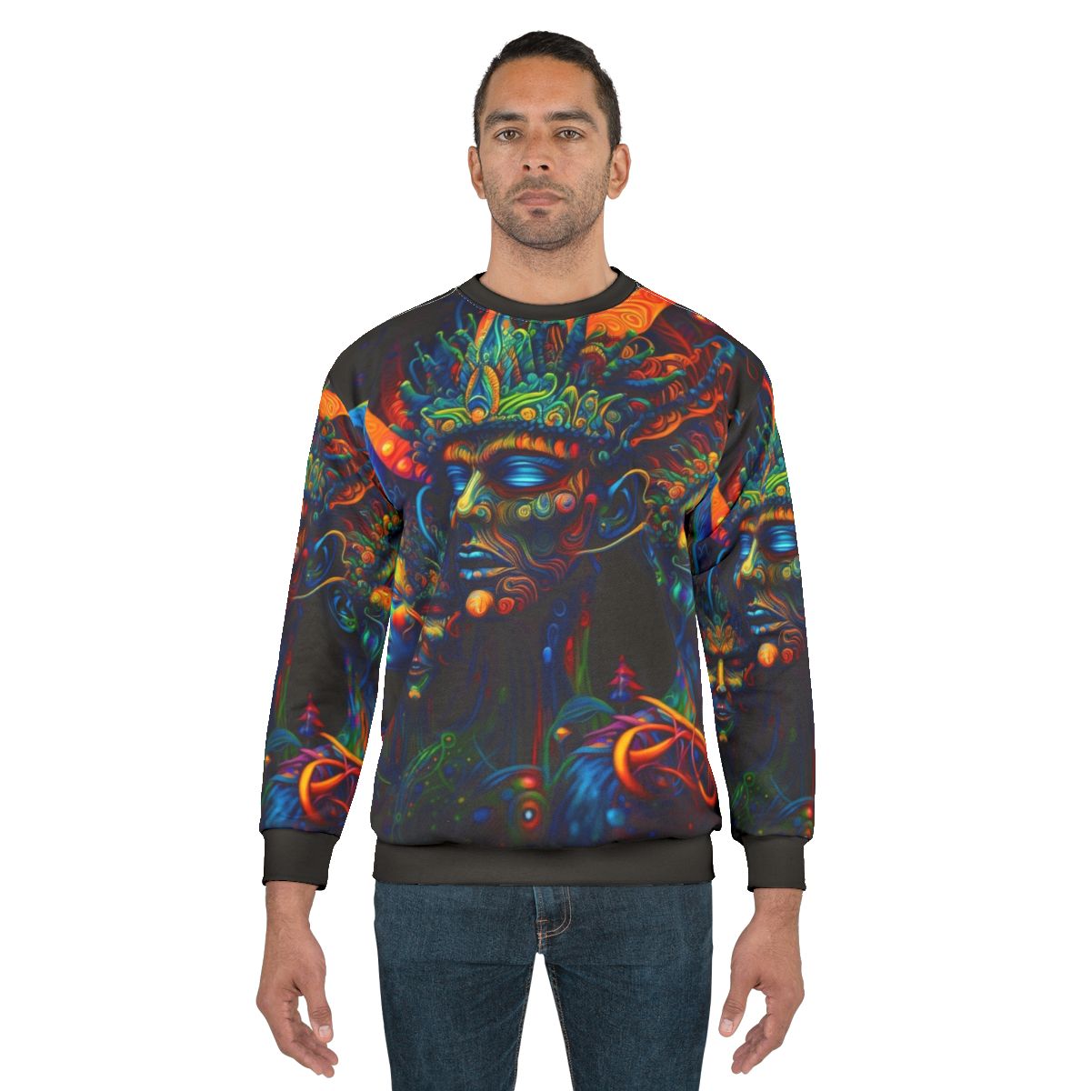 Psychedelic Trippy DMT Elves Sweatshirt