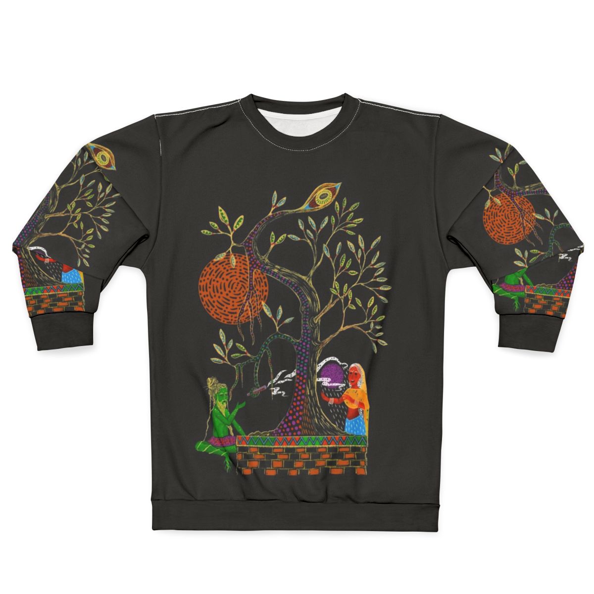 Psychedelic trippy yogi meditating sweatshirt