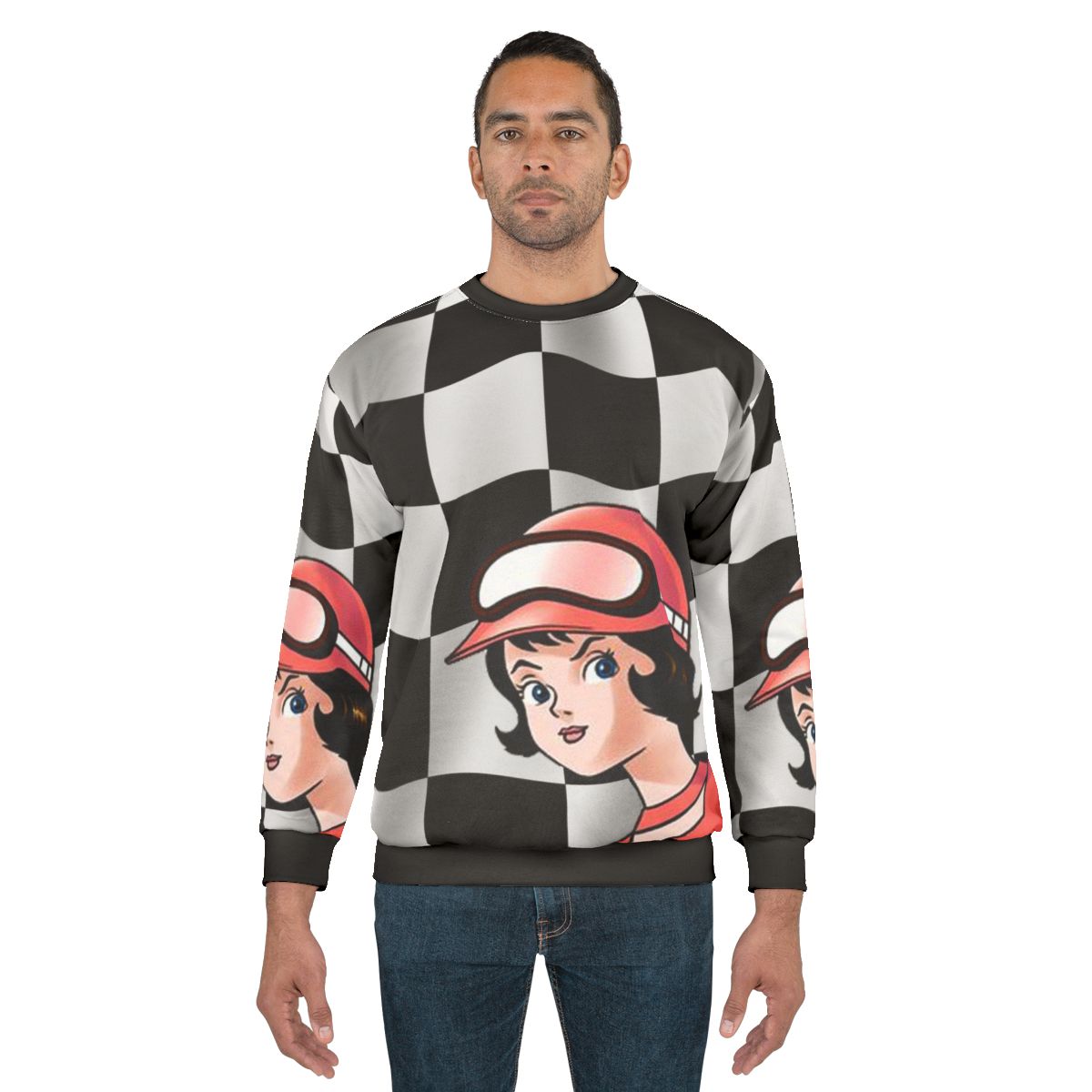 Speed Racer Trixie Checkered Flag Sweatshirt