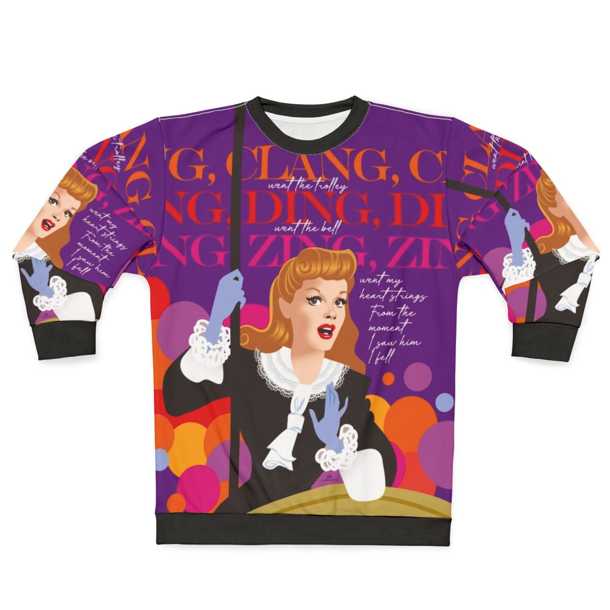 Trolley Sweatshirt featuring Alejandro Mogollo Abstract Art Design