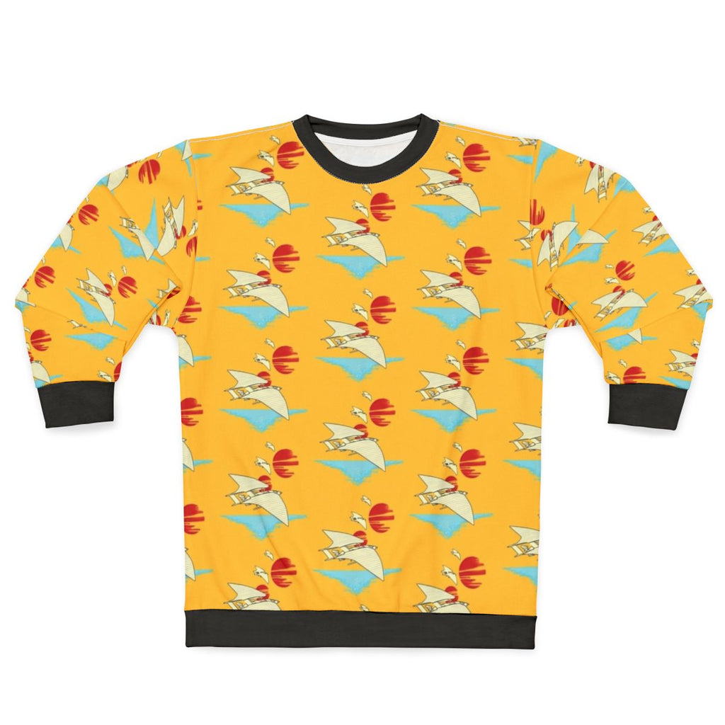 Tropical Sweatshirt with Lando Calrissian and Millennium Falcon Design