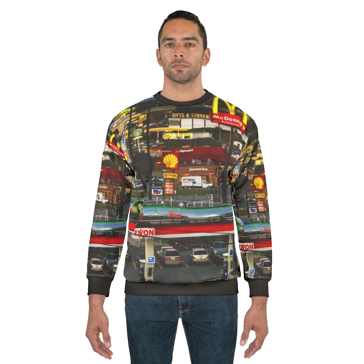 Vintage Truckstop in Breezewood, PA Sweatshirt
