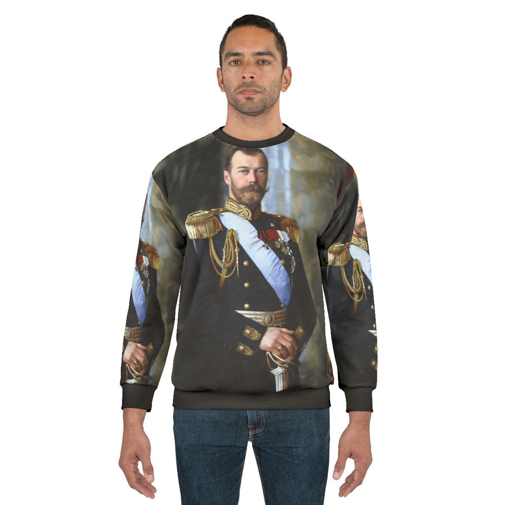Vintage Tsar Nicholas II of Russia Portrait Sweatshirt