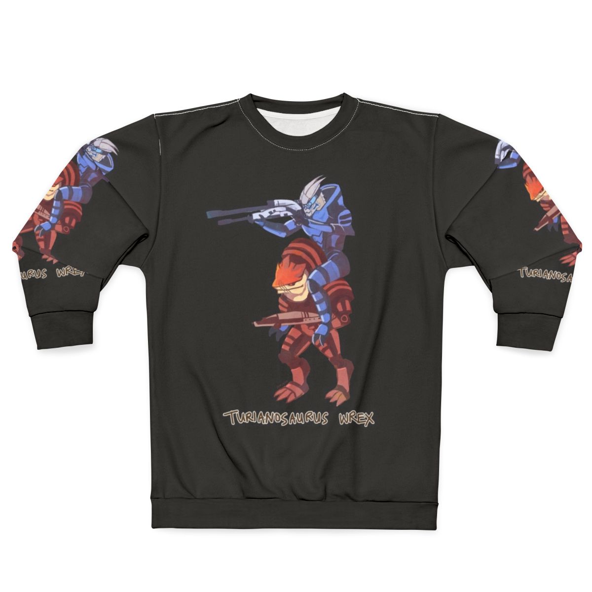 Turianosaurus Wrex Mass Effect Bioware Gaming Sweatshirt