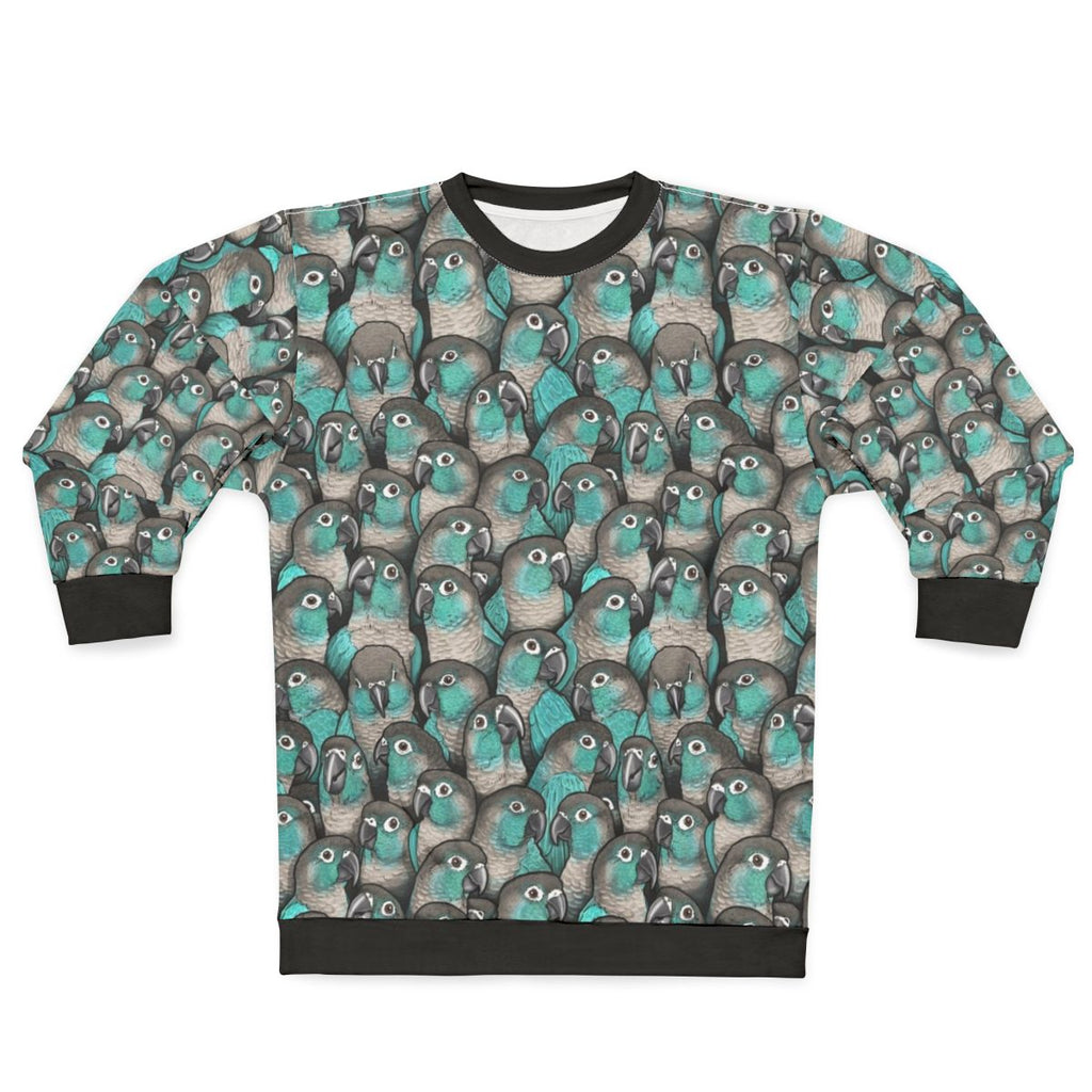 Turquoise green cheeked conure sweatshirt