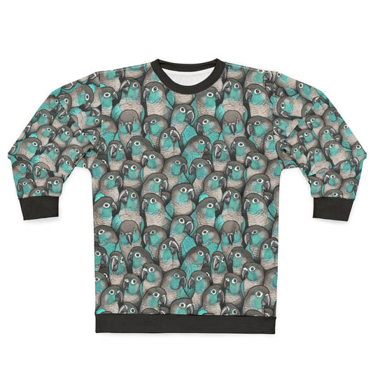 Turquoise green cheeked conure sweatshirt