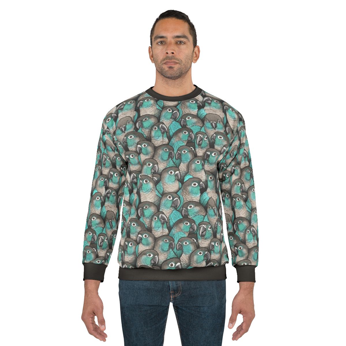 Turquoise green cheeked conure sweatshirt