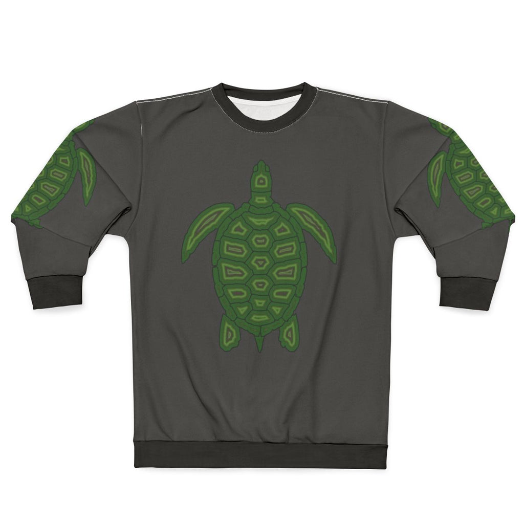 Legendary turtle sweatshirt featuring vibrant animal art