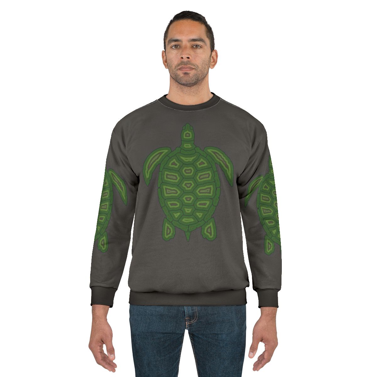 Legendary turtle sweatshirt featuring vibrant animal art