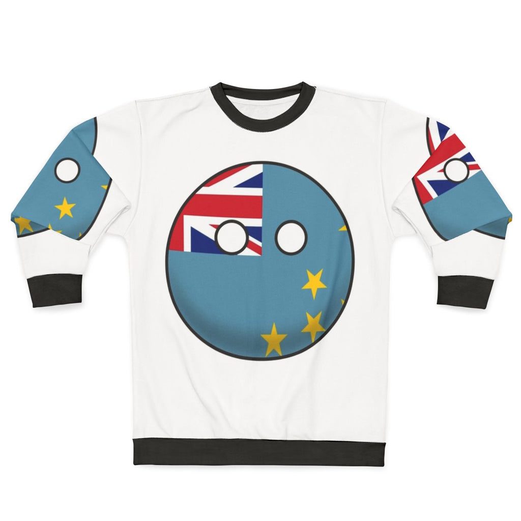 Tuvalu Countryball Sweatshirt with National Flag Design