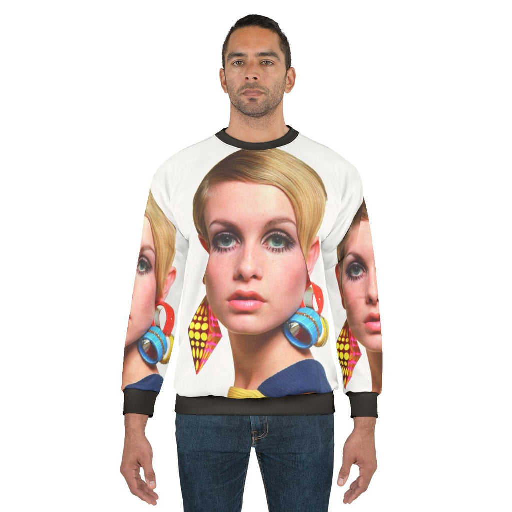 Twiggy Supermodel Sweatshirt in Vintage 60s Style