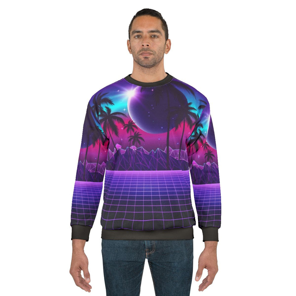 Twilight Retrowave Sweatshirt with Synthwave Aesthetic