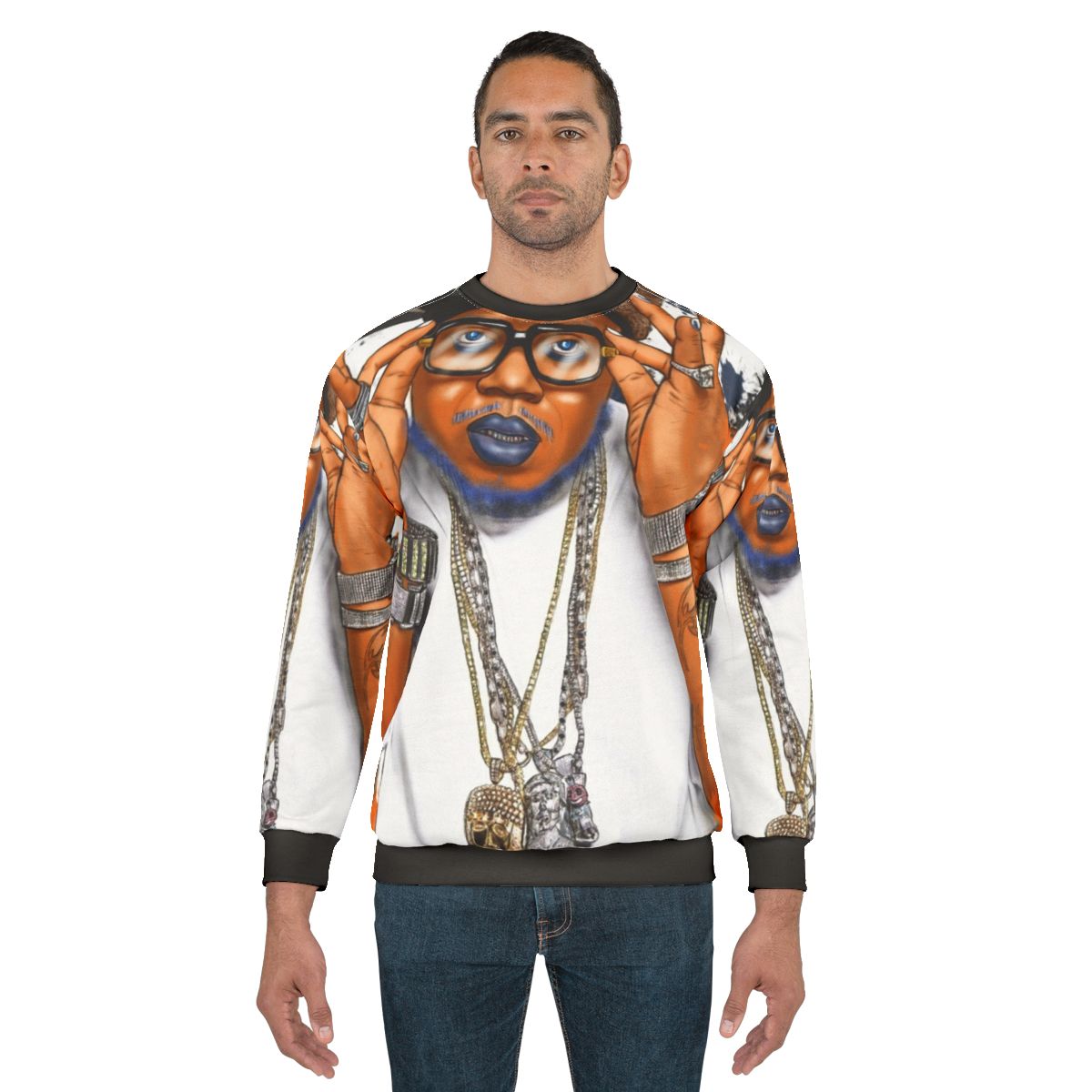 Twista Flossin' Sweatshirt with Rap, Hip Hop, and Colorful Artistry
