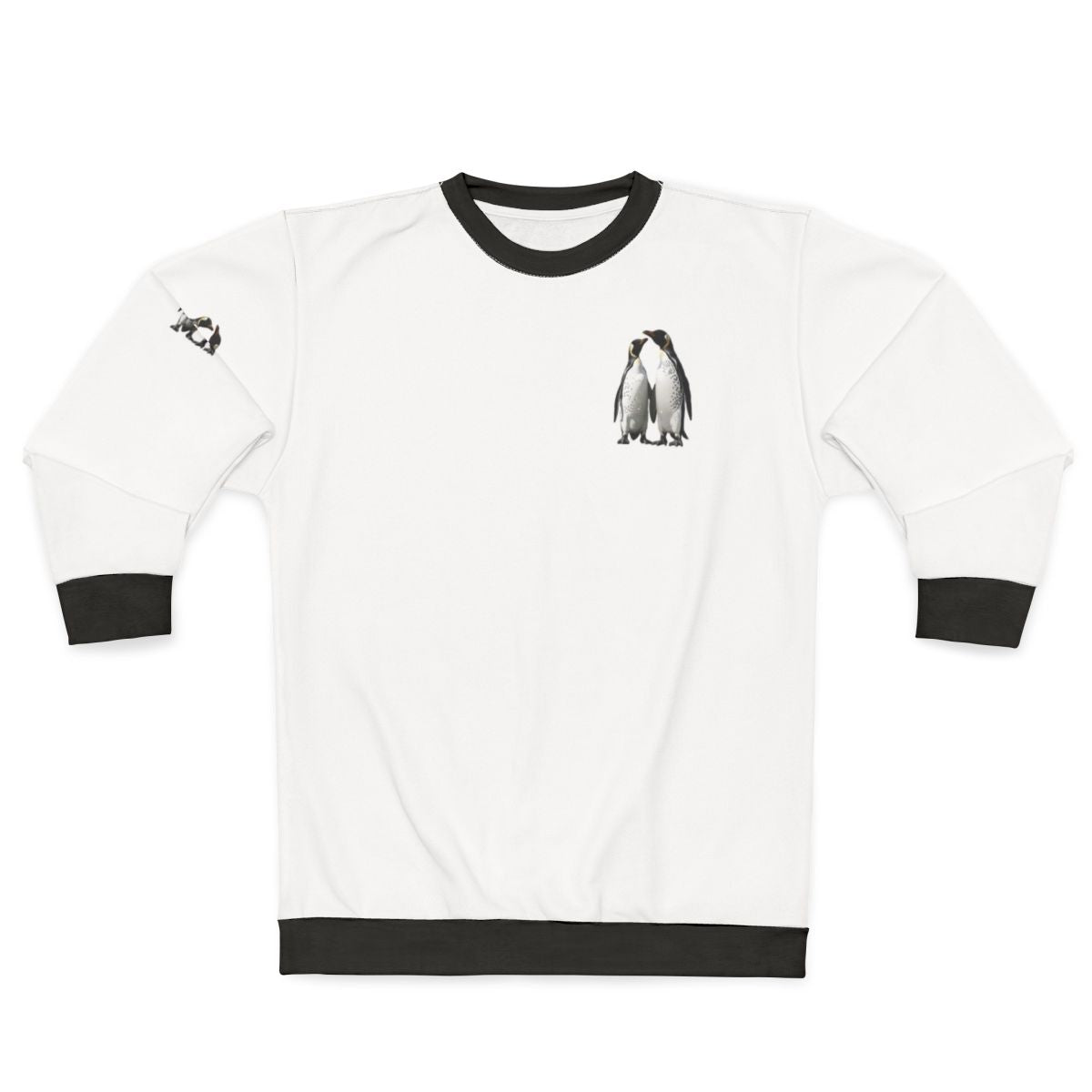Penguin Sweatshirt with Cute Black and White Animal Design