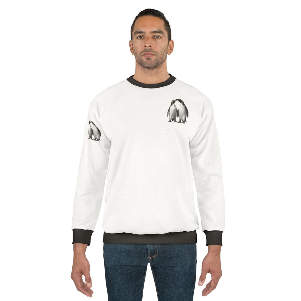 Penguin Sweatshirt with Cute Black and White Animal Design