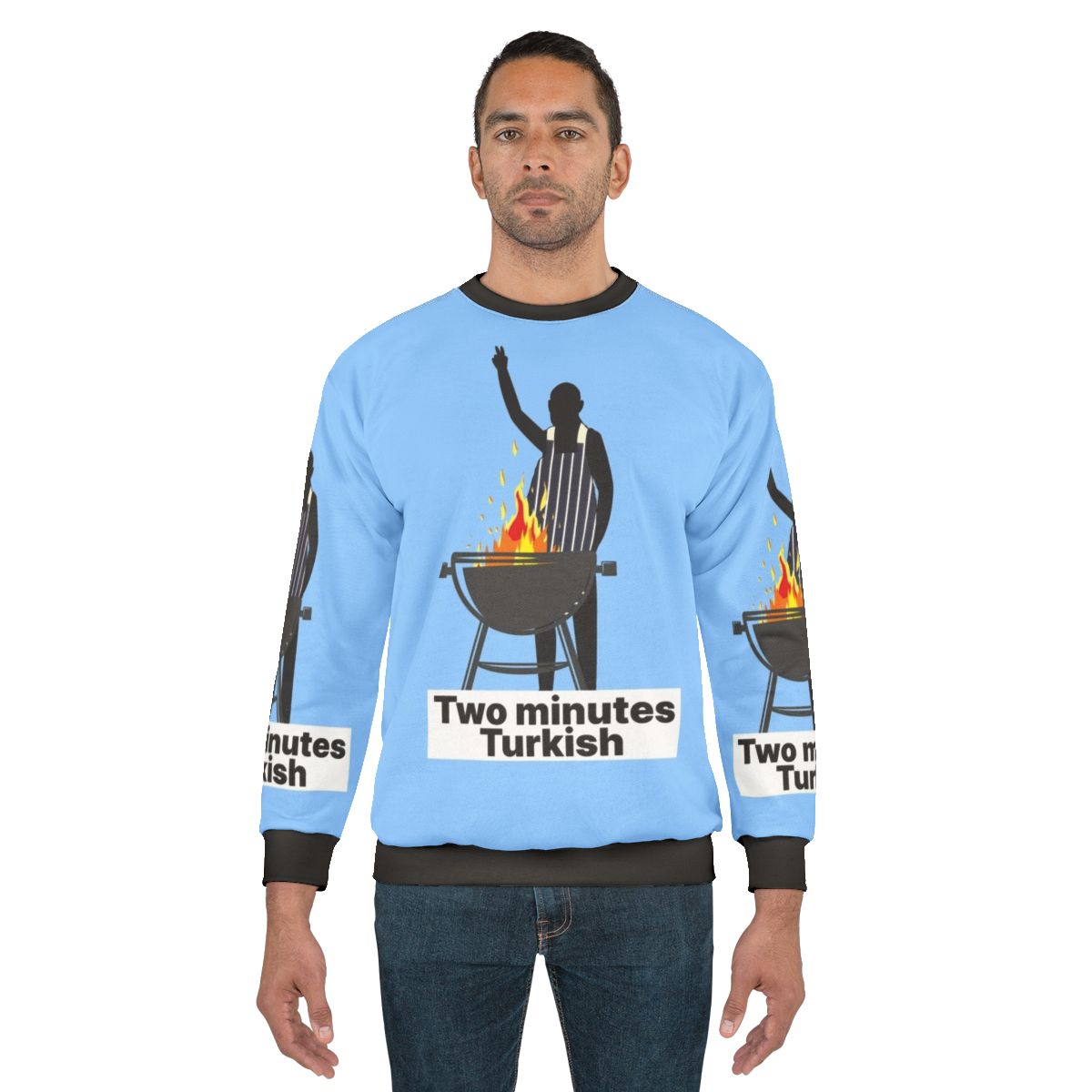 "Two Minutes Turkish" Snatch Film Reference Sweatshirt featuring an anti-aircraft gun