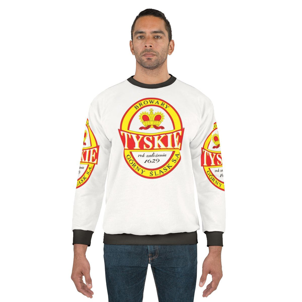 Tyskie Polish Beer Sweatshirt with Coat of Arms and Eagle