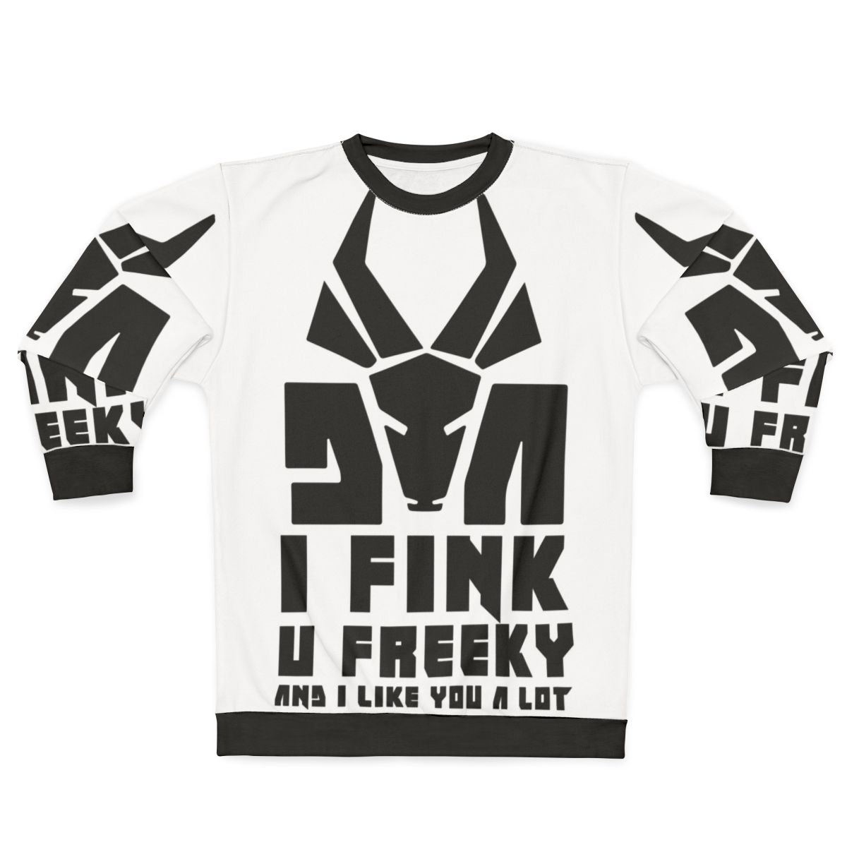Black urban streetwear sweatshirt with south african hip-hop inspired design