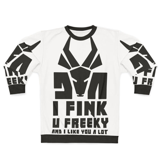 Black urban streetwear sweatshirt with south african hip-hop inspired design