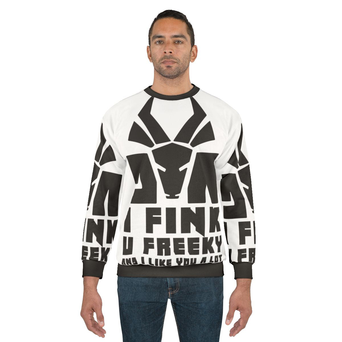 Black urban streetwear sweatshirt with south african hip-hop inspired design
