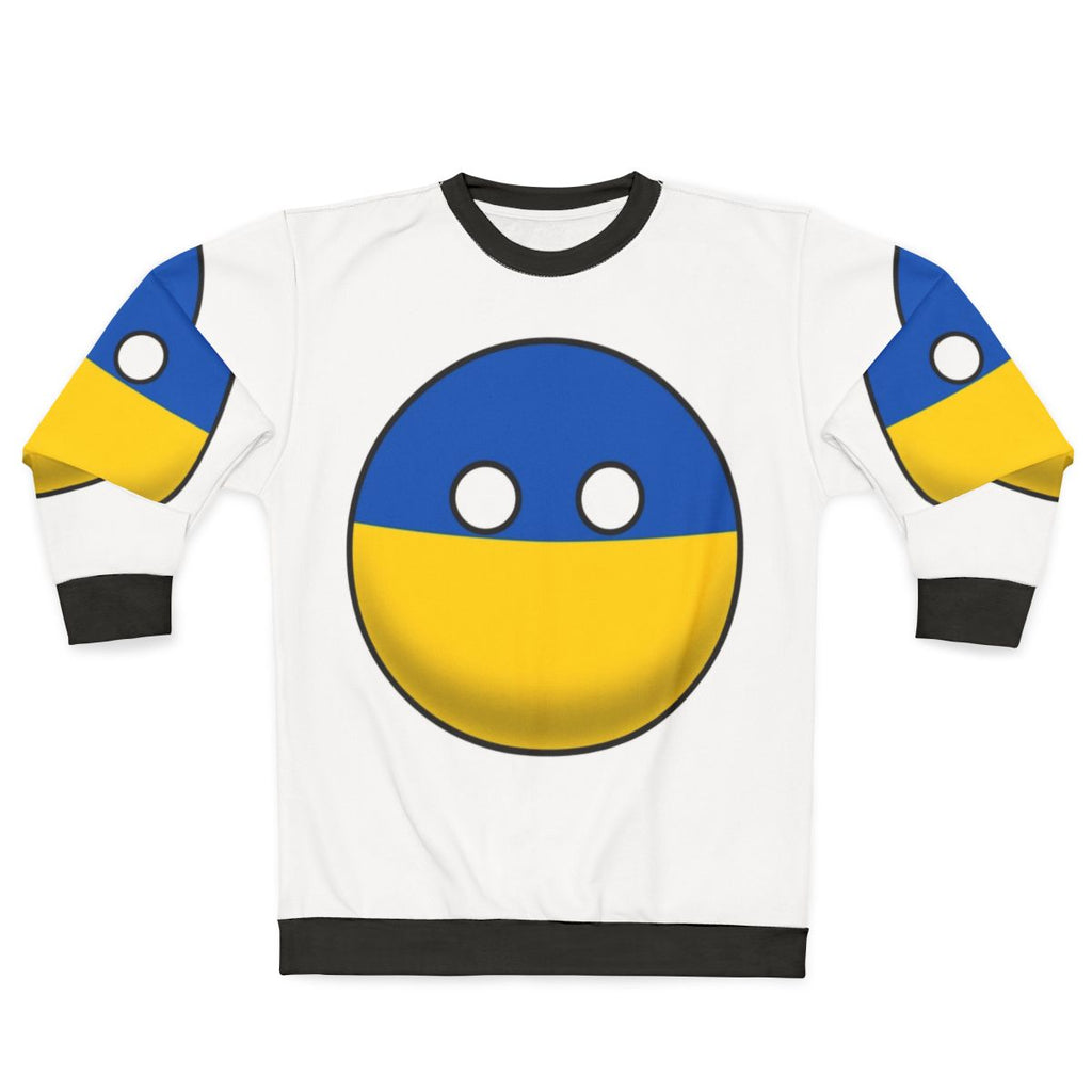 Ukrainian Countryball Design Sweatshirt