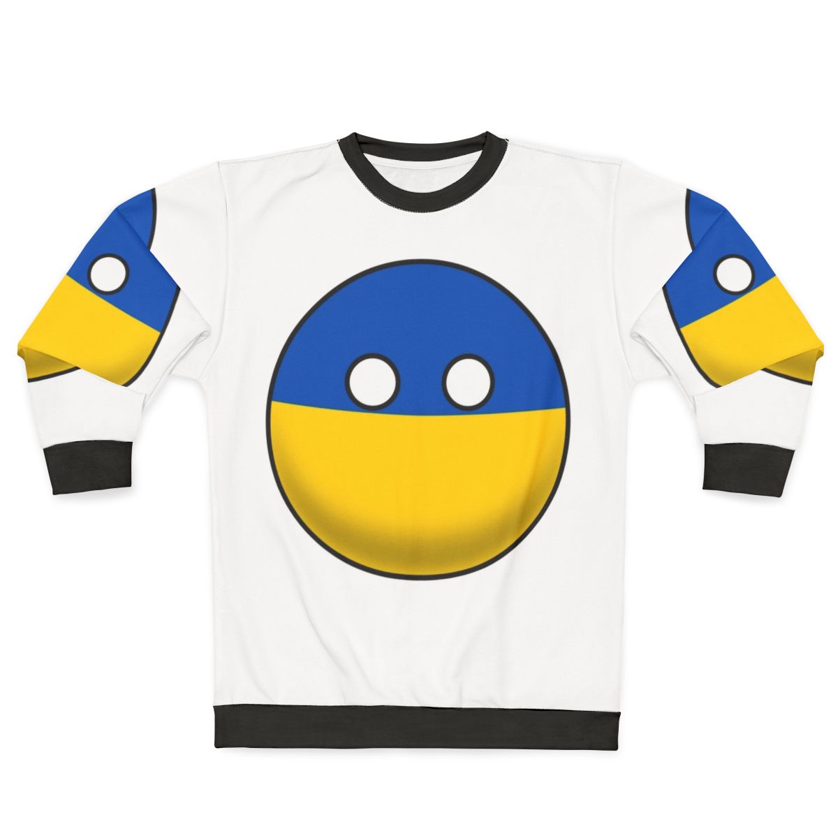 Ukrainian Countryball Design Sweatshirt