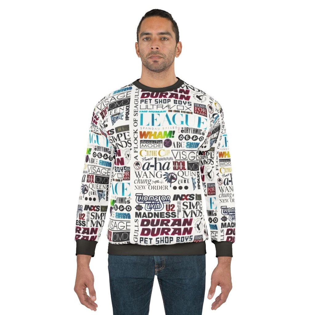 80s sweatshirt with vintage logo design