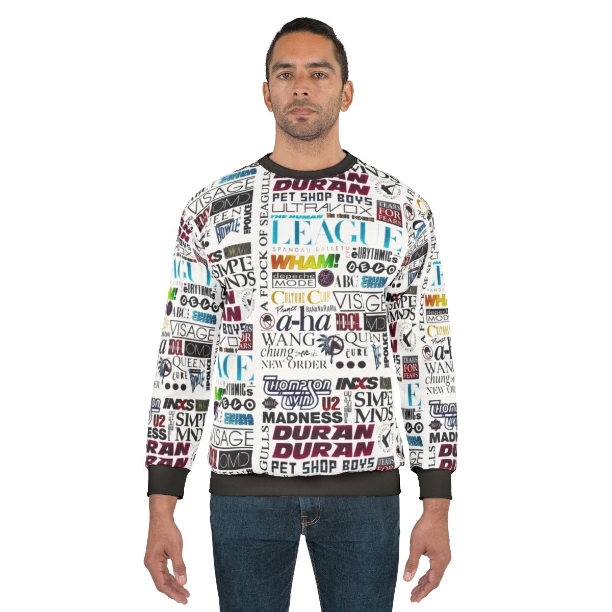 80s sweatshirt with vintage logo design