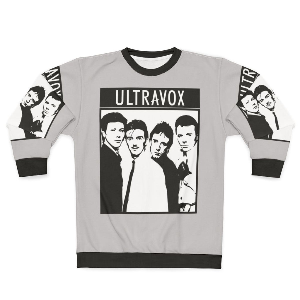 Ultravox Sweatshirt featuring the iconic 80s synth-pop band logo