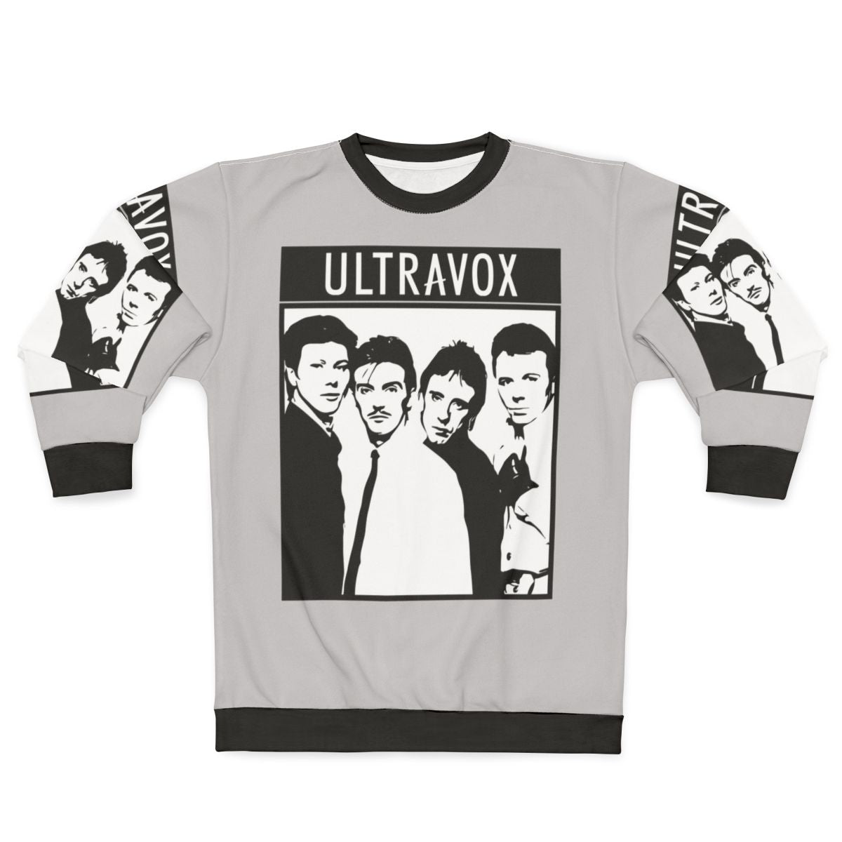 Ultravox Sweatshirt featuring the iconic 80s synth-pop band logo