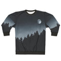 Under Moonlight Sweatshirt with Nature, Cascadia Trees, and Vintage Mountain Design
