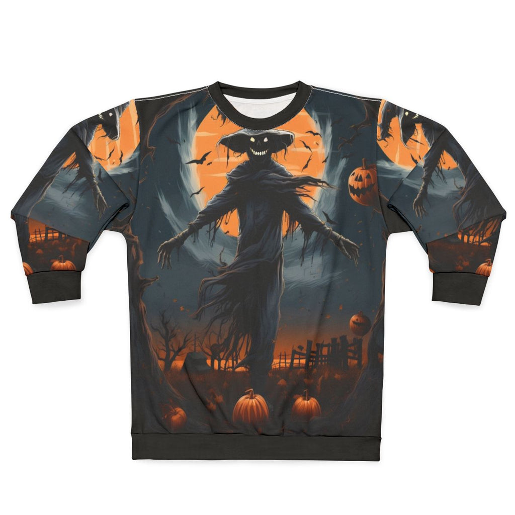 Under the Halloween Moon Scarecrow Sweatshirt