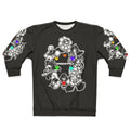 Undertale minimalist sweatshirt featuring characters from the popular indie RPG game