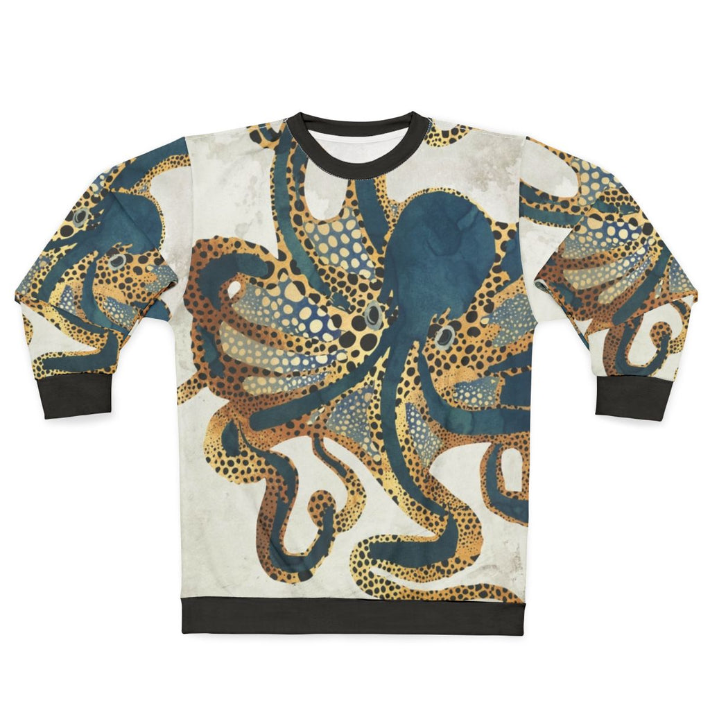 Underwater Dream Vi Sweatshirt featuring an octopus watercolor abstract nature design