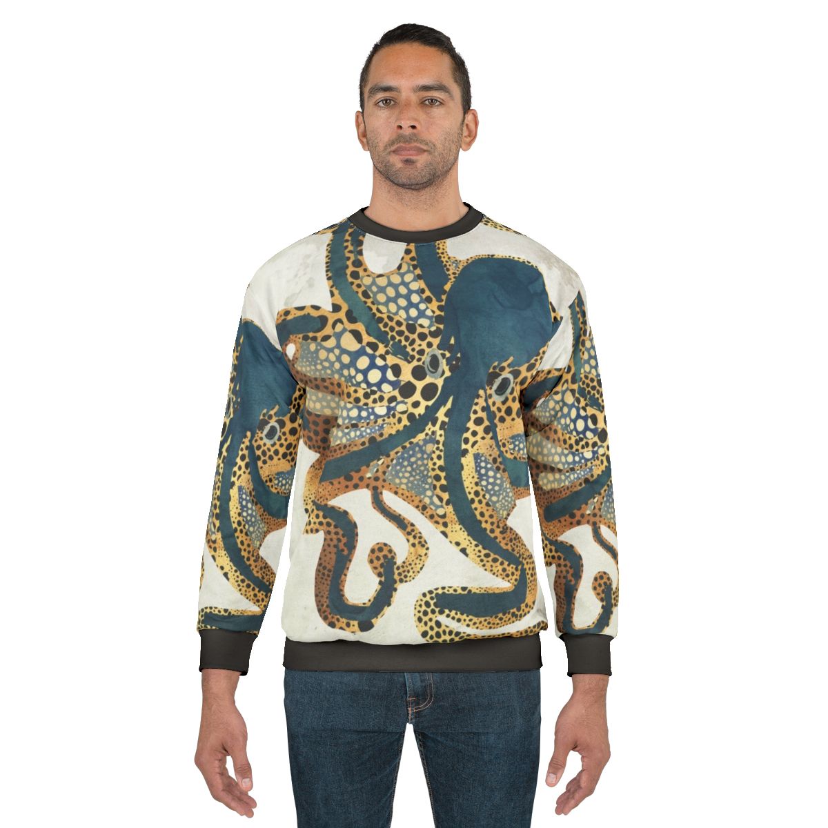 Underwater Dream Vi Sweatshirt featuring an octopus watercolor abstract nature design