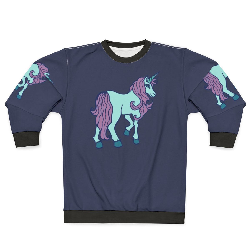 Adorable pink unicorn sweatshirt with cute unicorn design