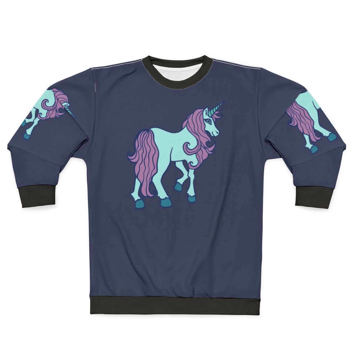 Adorable pink unicorn sweatshirt with cute unicorn design