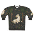 Unicorn in a fantasy woodland scene