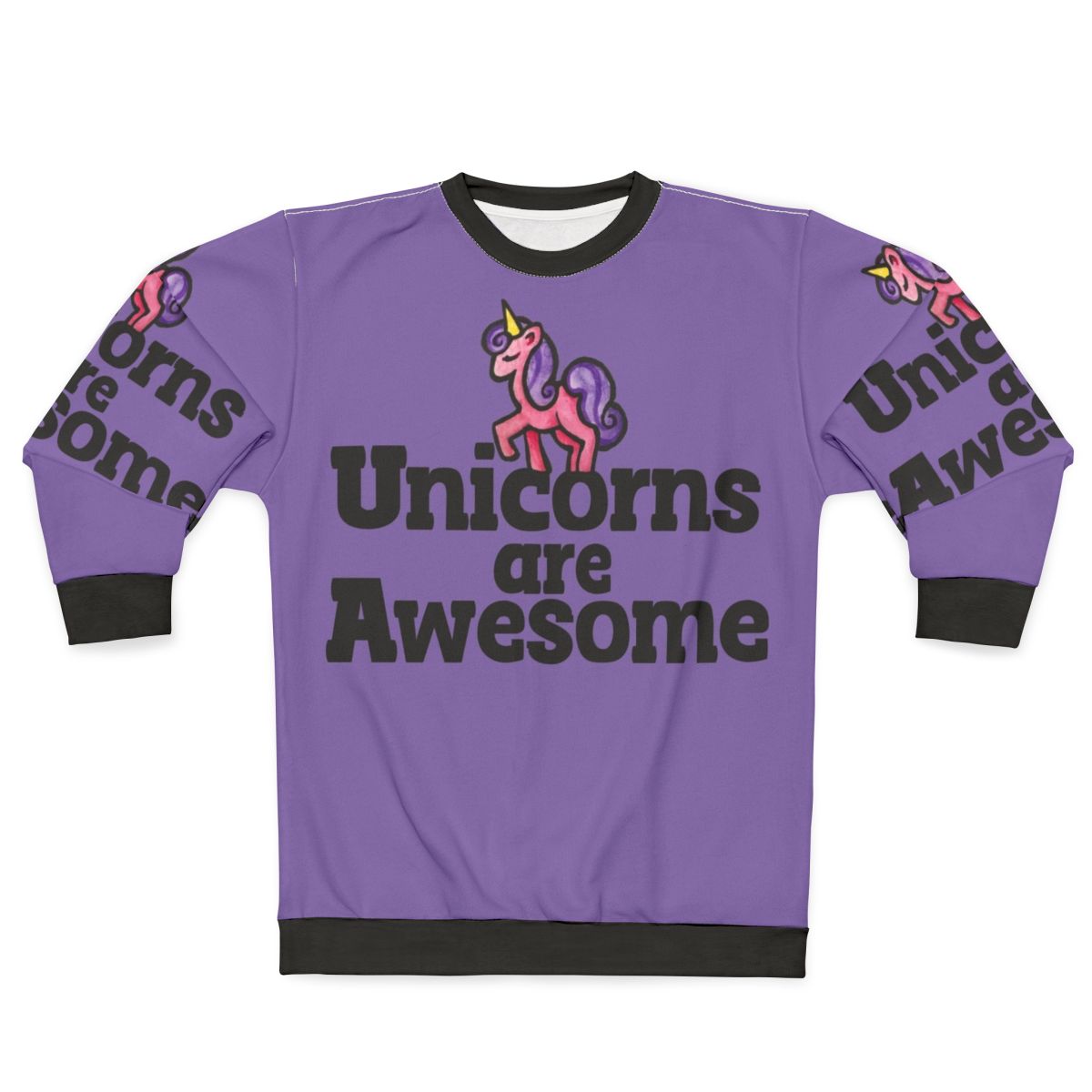 Unicorns Are Awesome Pink Sweatshirt